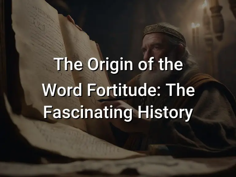 The Origin of the Word Fortitude: The Fascinating History
