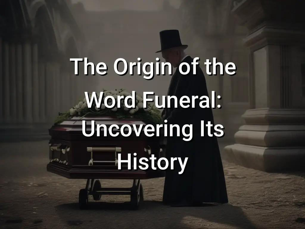 The Origin of the Word Funeral Uncovering Its History Symbol Genie